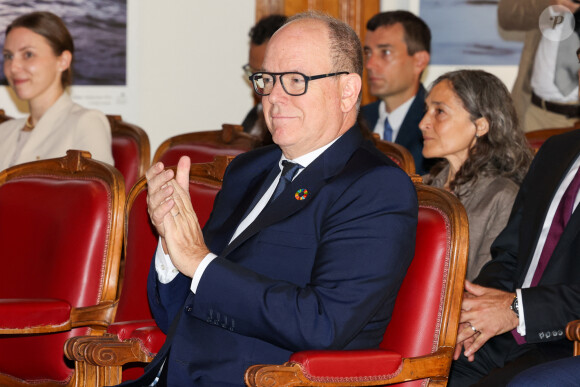 Exclusif - Le prince Albert II de Monaco assiste au Relais & Chateaux "World Culinary Council" au musée Océanographique d Monaco, le 9 octobre 2023. © Claudia Albuquerque/Bestimage 