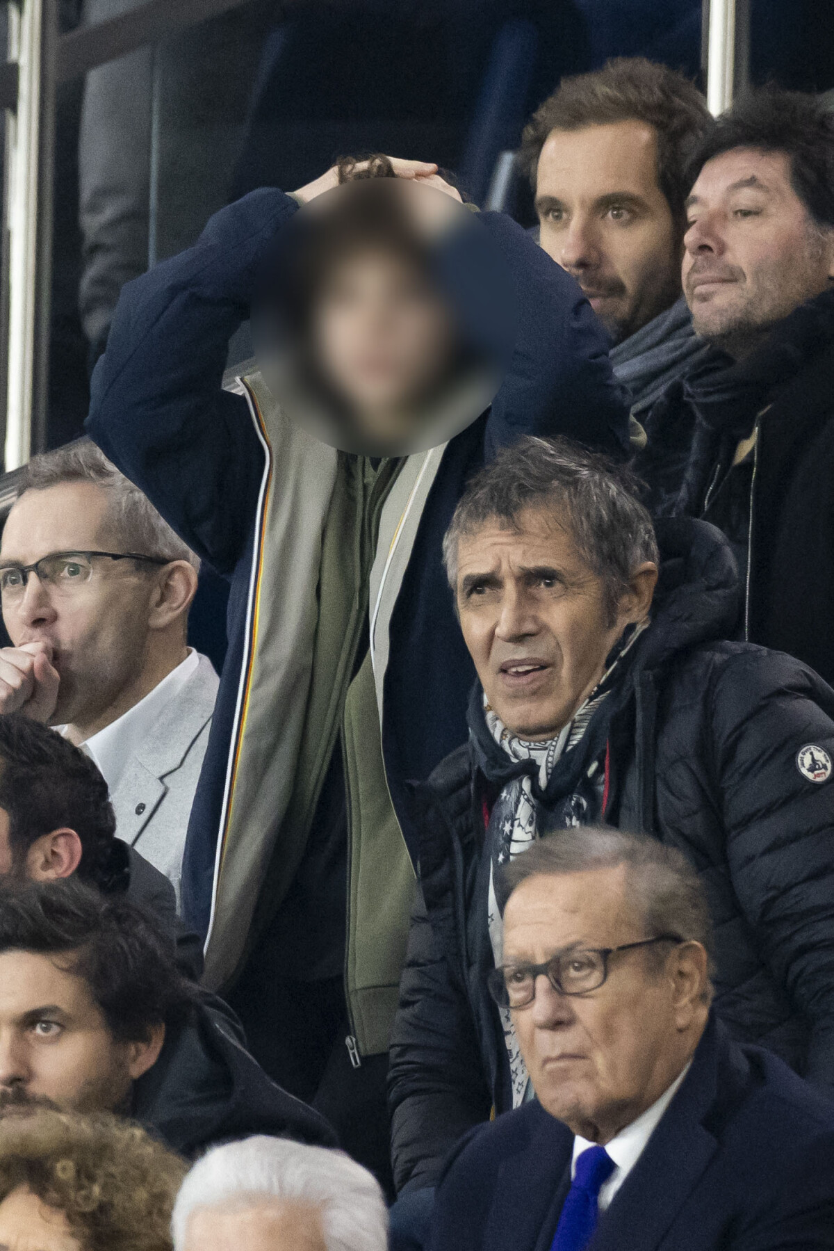 Photo Fabrice Santoro, Julien Clerc et son fils Leonard, Charles