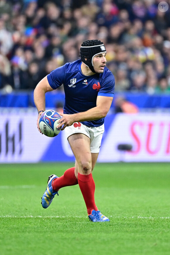 Antoine Dupont ( 9 - France ) - - Coupe du Monde de Rugby France 2023 - Match de quart de finale "France-Afrique du Sud (28-29)" au Stade de France à Saint-Denis 15 octobre 2023.
