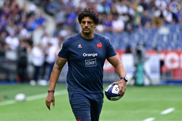 Karim Ghezal - Le XV de France affrontait l’Australie (41-17) au Stade de France, pour sa dernière rencontre de préparation avant le match d’ouverture du Mondial contre la Nouvelle-Zélande le 27 aout 2023.