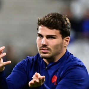 Echauffement - Antoine Dupont ( 9 - France ) - - Coupe du Monde de Rugby France 2023 - Match de quart de finale "France-Afrique du Sud (28-29)" au Stade de France à Saint-Denis 15 octobre 2023. 