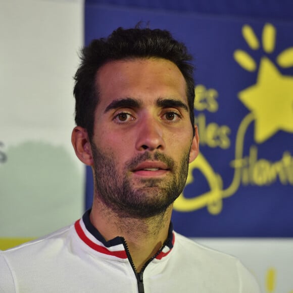 Martin Fourcade - Vente aux enchères des légendes du sport au profit de l'association "Les Etoiles filantes" à Villeurbanne, le 17 septembre 2020. Une centaine de lots sont proposés à la vente ce jour-là pour venir en aide aux enfants atteints d'une tumeur au cerveau par le biais de cette association, à l'initiative de Tessa Worley, marraine de l'association aux côtés du champion de biathlon Martin Fourcade. 