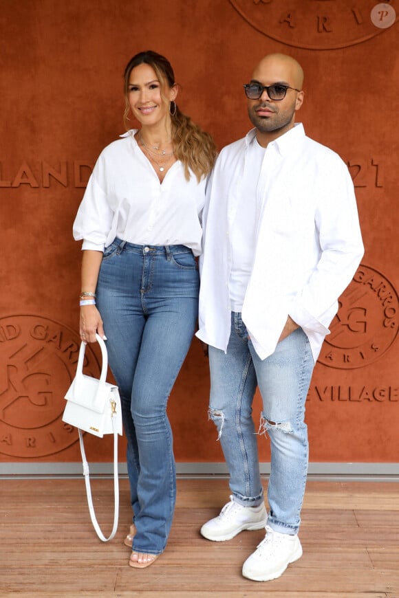 Vitaa et Saïd Boussif au village des Internationaux de France de tennis de Roland Garros à Paris le 12 juin 2021. © Dominique Jacovides / Bestimage