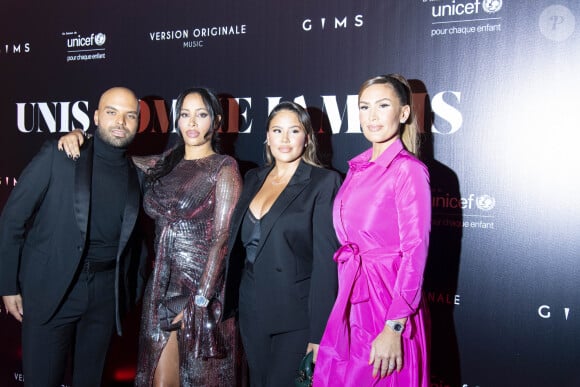 Saïd Boussif, DemDem, guest, Vitaa au photocall de la soirée "Unis comme jamais" au profit de l'Unicef, au pavillon Cambon à Paris. Le 8 novembre 2021. © Pierre Perusseau / Bestimage