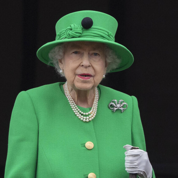 La reine Elisabeth II d'Angleterre - Jubilé de platine de la reine Elisabeth II d'Angleterre à Bukingham Palace à Londres.