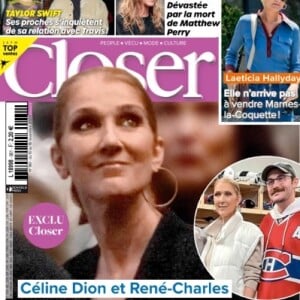 Retrouvez toutes les informations sur Céline Dion dans le magazine Closer, n° 961, du 10 novembre 2023.