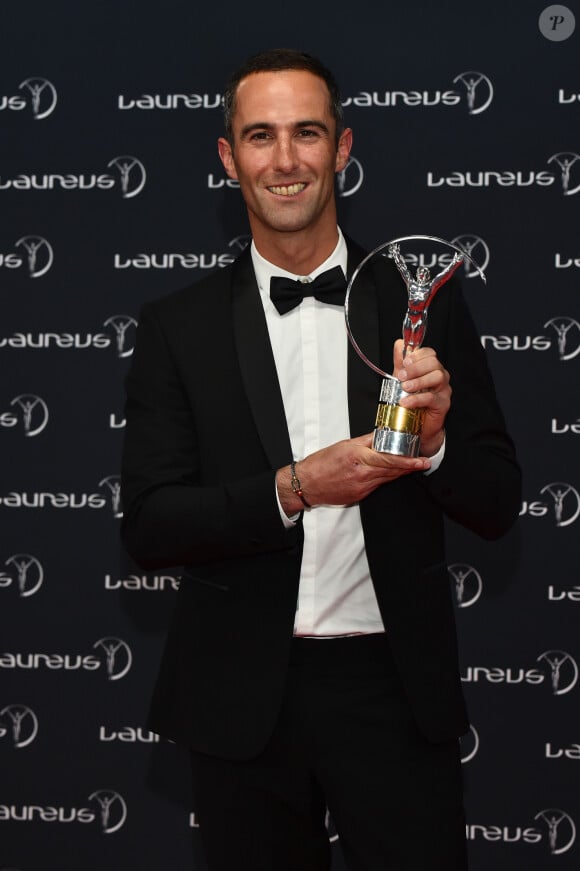 "La première fois que je suis montée sur un bateau, je ne savais pas marcher", indique Aurélie, qui partage la même passion que son mari
 
Armel le Cleac'h (Laureus World Action Sportsperson of The Year 2018) - Pressroom des Laureus World Sports Awards 2018 au Sporting Monte-Carlo à Monaco le 27 février 2018. © Bruno Bebert / Bestimage