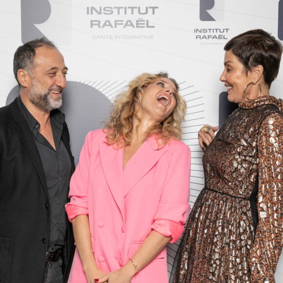 Exclusif - Franck Tapiro et sa femme Charlotte Rosier et Cristina Cordula photographiés lors du gala des 5 ans d'existence de l'Institut Rafaël au Pavillon d'Armenonville, Paris, France, 13 novembre 2023 © Erez Lichtfeld / Bestimage 