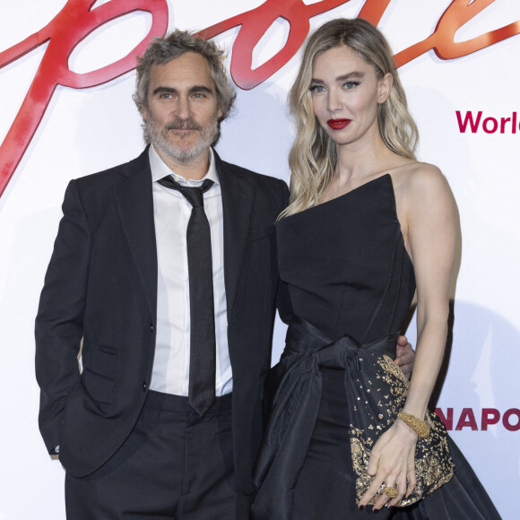 Joaquin Phoenix et Vanessa Kirby - Avant-première mondiale du film "Napoléon" à la Salle Pleyel à Paris le 14 novembre 2023. © Olivier Borde / Bestimage