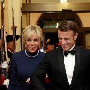 Dîner d'état en l'honneur du président Emmanuel Macron et sa femme Brigitte Macron offert par le président de la Confédération suisse à Berne le 15 novembre 2023. © Dominique Jacovides / Bestimage 