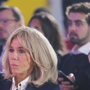 Brigitte Macron, Première Dame française lors de la journée nationale de la lutte contre le harcèlement à l'école au lycée Pierre-Gilles de Gennes - ENCPB à Paris, France, le 7 novembre 2023. © Jonathan Rebboah/Panoramic/Bestimage 