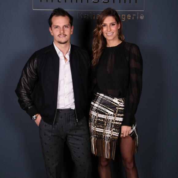 Exclusif - Laury Thilleman (Miss France 2011) et son compagnon Juan Arbelaez lors de la soirée Intimissimi au musée d'Orsay. Intimissimi célébrait la danse et le corps féminin lors d'une visite privée du musée et de l'exposition temporaire "Degas Danse Dessin. Hommage à Degas avec Paul Valéry". Paris, le 5 décembre 2017. © Rachid Bellak/Bestimage 