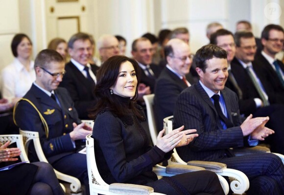 Mary et Frederik de Danemark ont visité la Cour Suprême, au Palais Christiansborg de Copenhague, le 9 mars 2010