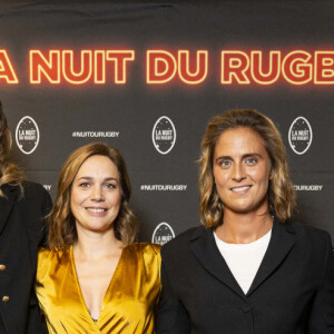 Audrey Tcheuméo, Lénaïg Corson, Nathalie Péchalat, Pauline Deroulède, Carla Neisen, Justine Dupont - Soirée de la 19ème édition de la Nuit du Rugby à l'Olympia, Paris le 20 novembre 2023.La Nuit du rugby est une cérémonie organisée chaque année depuis 2004 sous l'égide de la Ligue nationale de rugby en collaboration avec Provale et TECH XV, pour récompenser les acteurs du rugby professionnel français qui se sont distingués lors des championnats de France de rugby Top 14 et Pro D2. © Pierre Perusseau/Bestimage