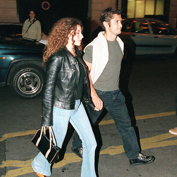 Bixente Lizarazu et Elsa dinent à l'hôtel Coste Paris. ©Agence/ Bestimage