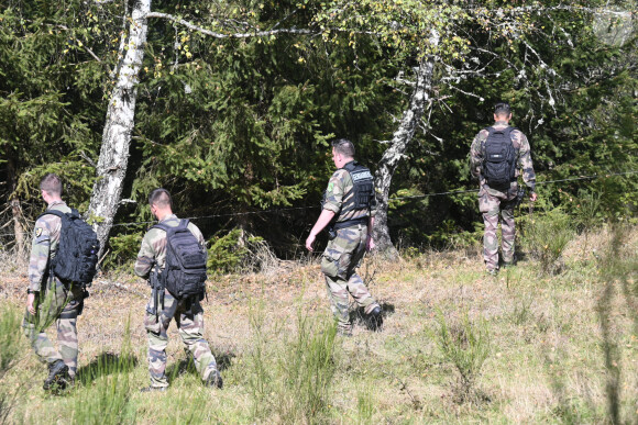 Opération de recherches de la gendarmerie dans le cadre de la disparition de Lina le 23 septembre 2023. Photo by Christoph de Barry/ABACAPRESS.COM