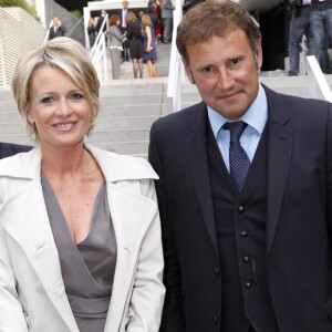 Sophie Davant et son ex mari Pierre Sled à Paris en 2010