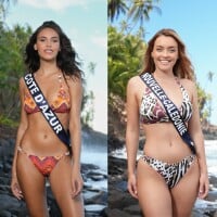 PHOTOS Miss France 2024 : Ficelles, dents de requins et motif girafe, découvrez les bikinis les plus originaux des Miss !