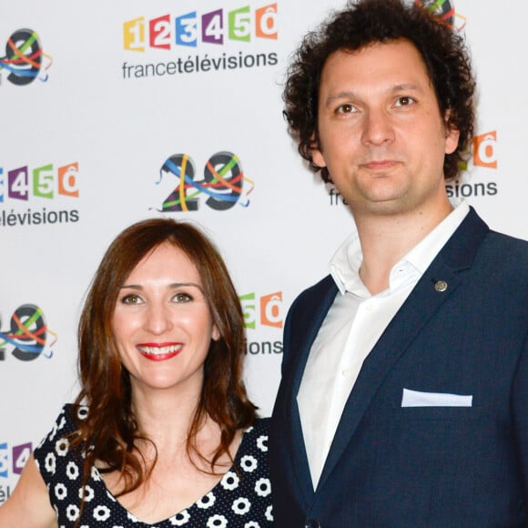 Eric Antoine et sa femme Calista au photocall de France Télévisions, pour la présentation de la nouvelle dynamique 2016-2017, à Paris, le 29 juin 2016. © Guirec Coadic/Bestimage