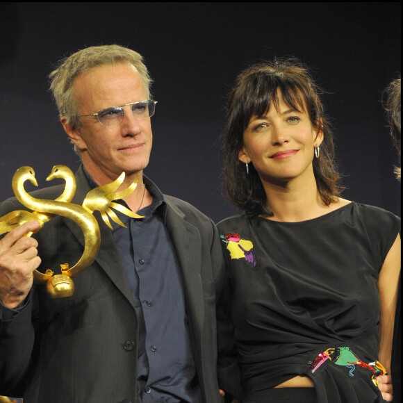 Christophe Lambert et Sophie Marceau lors du Festival du film de Cabourg en 2010
