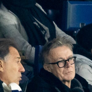 Franck Dubosc - People dans les tribunes du match de Ligue Des Champions 2023, PSG contre Newcastle (1-1) au Parc des Princes à Paris le 28 novembre 2023. © Cyril Moreau/Bestimage