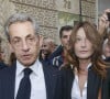 Nicolas Sarkozy, Carla Bruni-Sarkozy - Manifestation en soutien à Israël suite aux attentats du Hamas le 07/10/2023 - Paris le 09/10/2023 - © Jack Tribeca / Bestimage