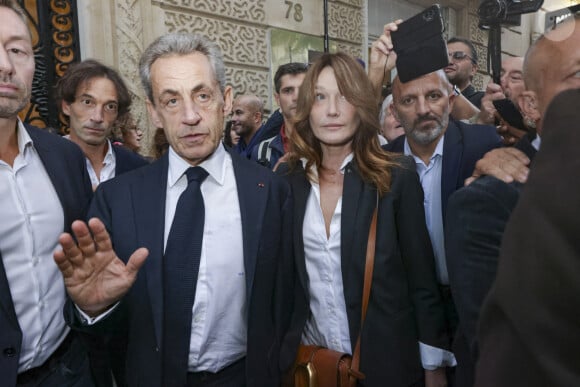 Nicolas Sarkozy, Carla Bruni-Sarkozy - Manifestation en soutien à Israël suite aux attentats du Hamas le 07/10/2023 - Paris le 09/10/2023 - © Jack Tribeca / Bestimage