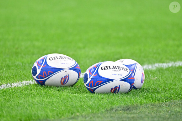 Lors de la finale de la Coupe du monde de rugby, Tom Foley occupait le poste d'arbitre vidéo
 
Illustration ballon - Coupe du Monde de Rugby France 2023 - Match de quart de finale "Irlande - Nouvelle Zélande (24-28)" à Saint-Denis, le 14 octobre 2023.