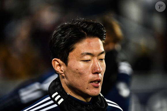 Joueur coréen de 31 ans, il vient d'être exclu de sa sélection
 
Hwang Ui-Jo - Match de Ligue 1 Uber Eats "Bordeaux - Lille (2-3)", le 22 décembre 2021.