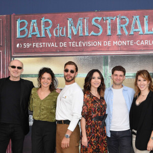 Rebecca Hampton, Pierre Martot, Pauline Bression, Marwan Berreni, Fabienne Carat, Grant Lawrens, Léa Francois, Serge Dupire - La série "Plus belle la vie" fête son anniversaire lors du 59ème festival de la télévision de Monte Carlo à Monaco le 16 juin 2019. © Norbert Scanella / Panoramic / Bestimage