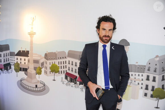 Mathias Vicherat (le directeur de cabinet d'Anne Hidalgo et compagnon de Marie Drucker) arrivent à l'inauguration de la fan-zone sur la place du Champ-de-Mars à Paris, le 9 juin 2016. © Pierre Perusseau/Bestimage