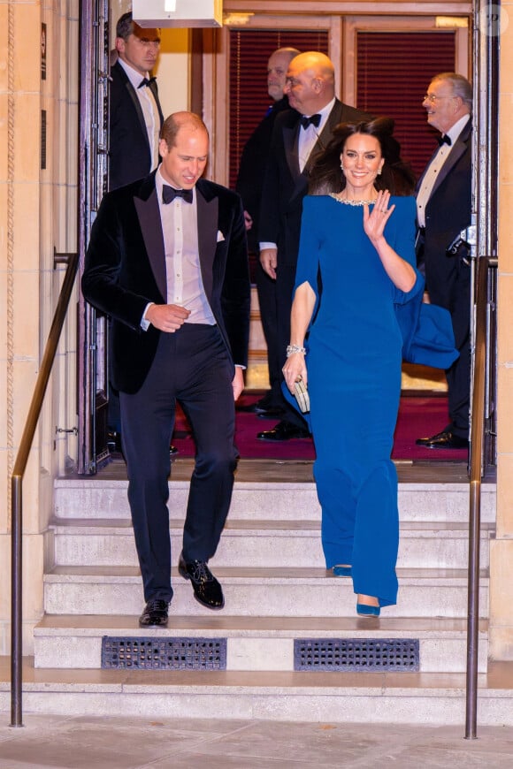 Le prince William et Kate Middleton au Royal Albert Hall de Londres.