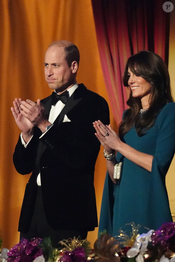 Kate Middleton et le prince William au Royal Albert Hall de Londres. le 30 novembre 2023.