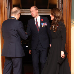 le prince William et Kate Middleton - La famille royale assiste au Royal British Legion Festival of Remembrance au Royal Albert Hall à Londres le 11 novembre 2023.