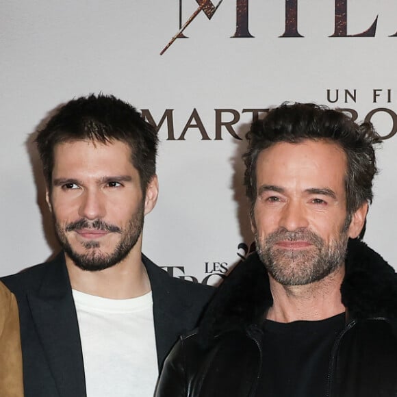 Vincent Cassel, François Civil, Romain Duris et Pio Marmaï - Première du film "Les Trois Mousquetaires: Milady" au Grand Rex à Paris le 10 décembre 2023. © Coadic Guirec-Dominique Jacovides /Bestimage