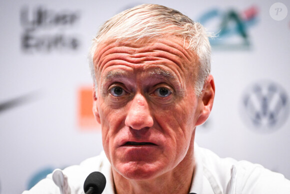 Didier Deschamps - Conférence de presse de l'équipe de France dans le cadre de la campagne de qualifications pour l'Euro 2024, le 6 septembre 2023, à la veille du match contre la République d'Irlande.