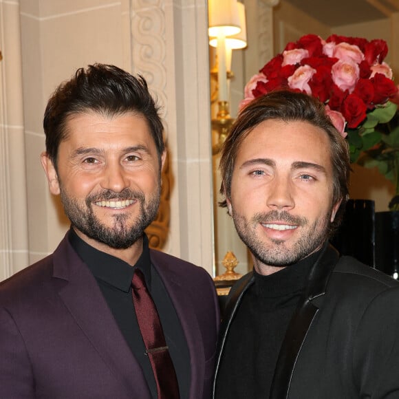 Christophe Beaugrand et son mari Ghislain Gerin - 46e édition du Gala "Best Awards" à l'hôtel Georges V à Paris le 11 décembre 2023. © Coadic Guirec / Bestimage