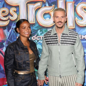 Christina Milian et son mari Matt Pokora (M.Pokora) - Avant-première du film "Les Trolls 3" au cinéma Gaumont Marignan à Paris. Le 11 octobre 2023 © Coadic Guirec / Bestimage  Premiere of the film "The Trolls 3" at Gaumont Marignan's cinema in Paris. On October 11th 2023 