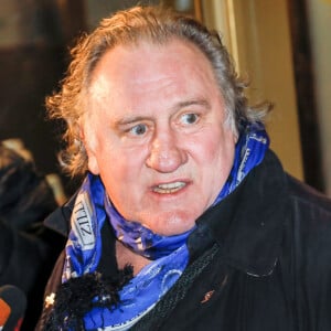 Gérard Depardieu à la première du film "The Taste of Small Things" à Berlin le 12 janvier 2023