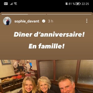 Sophie Davant a partagé des photos de ses retrouvailles avec Pierre Sled pour l'anniversaire de leur fille Valentine
