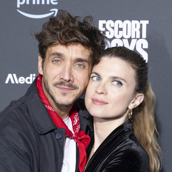 Cécile Cassel (HollySiz) et Ruben Alves à la première de la série "Escort Boys" au cinéma UGC Ciné Cité Les Halles à Paris le 18 décembre 2023. © Cyril Moreau / Bestimage