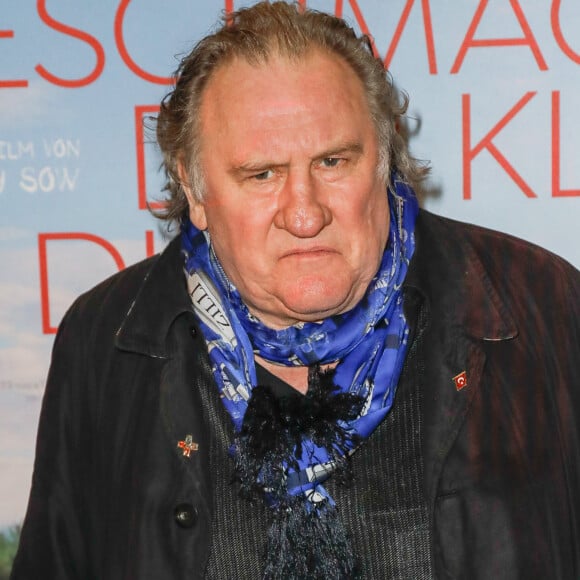 Gérard Depardieu à la première du film "The Taste of Small Things" à Berlin.