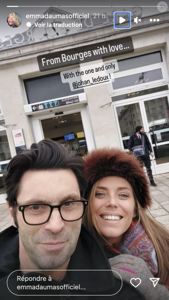 Tous deux se sont retrouvés à Bourges.
Emma Daumas très proche d'un acheteur d'"Affaire conclue", Johan Ledoux. Instagram