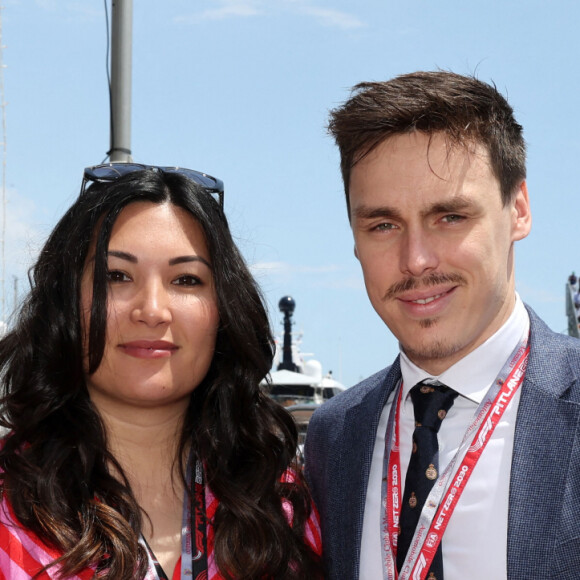 Louis Ducruet et sa femme Marie - La famille princière de Monaco lors du 80ème Grand Prix de Monaco de Formule 1 à Monaco le 28 mai 2023. © Claudia Albuquerque/Bestimage 