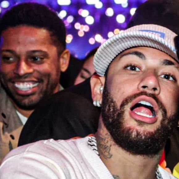 Neymar lors d'une soirée Rio de Janeiro au Brésil.
