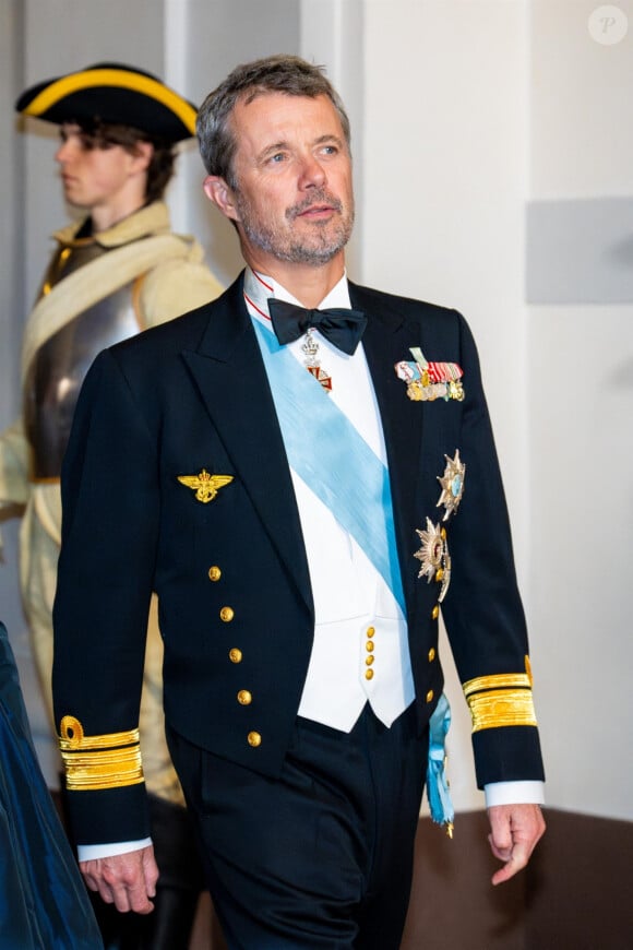 Le prince Frederik de Danemark - Arrivées au dîner de gala pour le jubilé du roi Carl XVI Gustav de Suède ( 50ème anniversaire de l'accession au trône du roi) au Palais royal de Stockholm, Suède, le 15 septembre 2023.