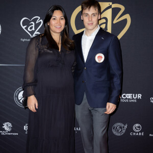 Louis Ducruet et sa femme Marie (enceinte) - Photocall de la 3ème édition de la Fight Aids Cup à l'occasion du 45ème festival international du cirque de Monte-Carlo à l'hôtel Fairmont à Monaco le 23 janvier 2023. © Olivier Huitel/Pool/Bestimage 