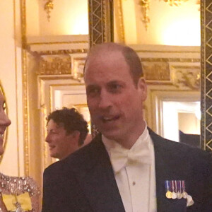 Le prince William, prince de Galles et Catherine Kate Middleton, princesse de Galles lors d'une réception pour les corps diplomatiques au palais de Buckingham à Londres le 5 décembre 2023 