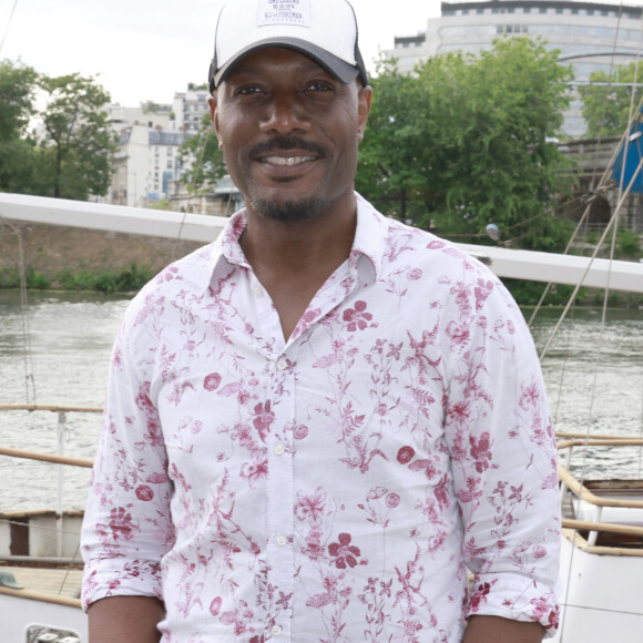 Harry Roselmack - 9ème Trophée de la Pétanque gastronomique au Port Yacht Marina à Paris. Le 29 juin 2023 © Christophe Aubert via Bestimage