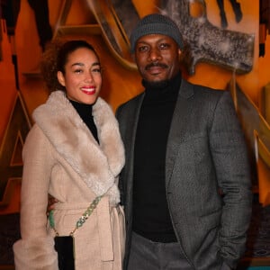 Exclusif - Harry Roselmack et sa compagne Jade Chantelle à la générale de la comédie musicale "Al Capone" aux Folies Bergère à Paris le 9 février 2023. © Veeren / B. Rindoff / Bestimage 